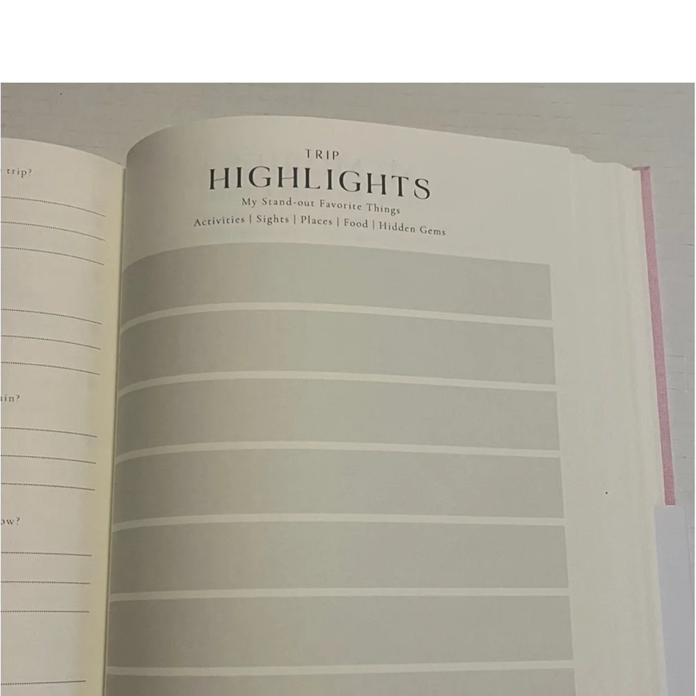 Travel Journal Soft with Gold Lettering Hard Cover